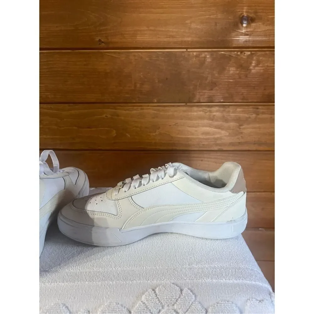 Puma Mens Caven Dime White/Cream/Tan  (384953 17) - Sz 9.5